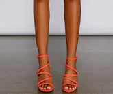 Chic Beauty Asymmetrical Faux Suede Block Heel Sai Feel